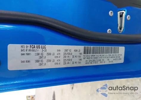 2018 Jeep Compass Altitude 4X4 from USA, damaged, VIN 3C4NJDBB3JT313458